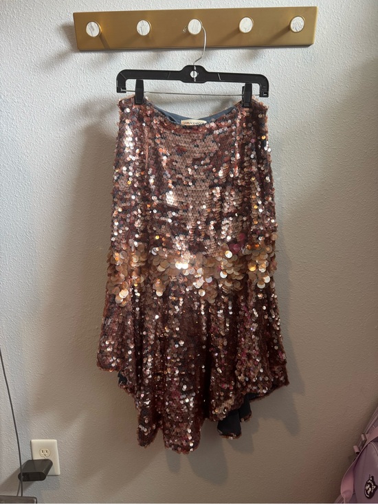 Anthropologie Dresses & Skirts - NWT Dhruv Kapoor for Anthropologie Bronze Sequin Asymmetrical Skirt